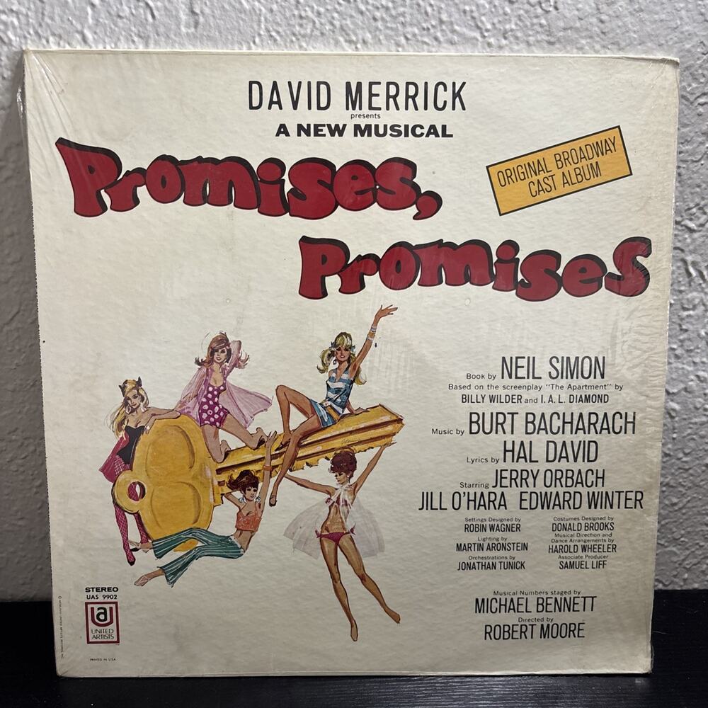 David Merrick Promises, Promises Broadway Original Cast UAS 9902 1st Pressing